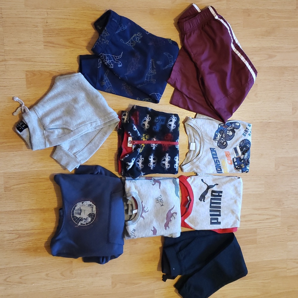 Lot of 9 Long Sleevs Tops & Pants Size 4